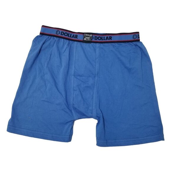 NEW Dollar Bigboss Men's Cotton Boxers Briefs Size 4XL Color Sky Blue - Picture 2 of 6